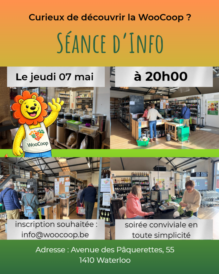 Séance d&rsquo;information à la Coopérative 7 mai 2026